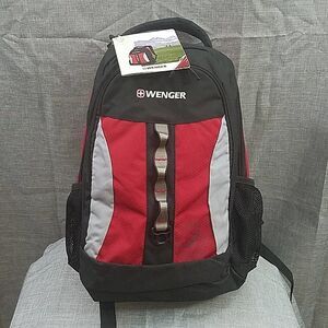 SwissGear by Wenger NWT Backpack 17" Black / Red